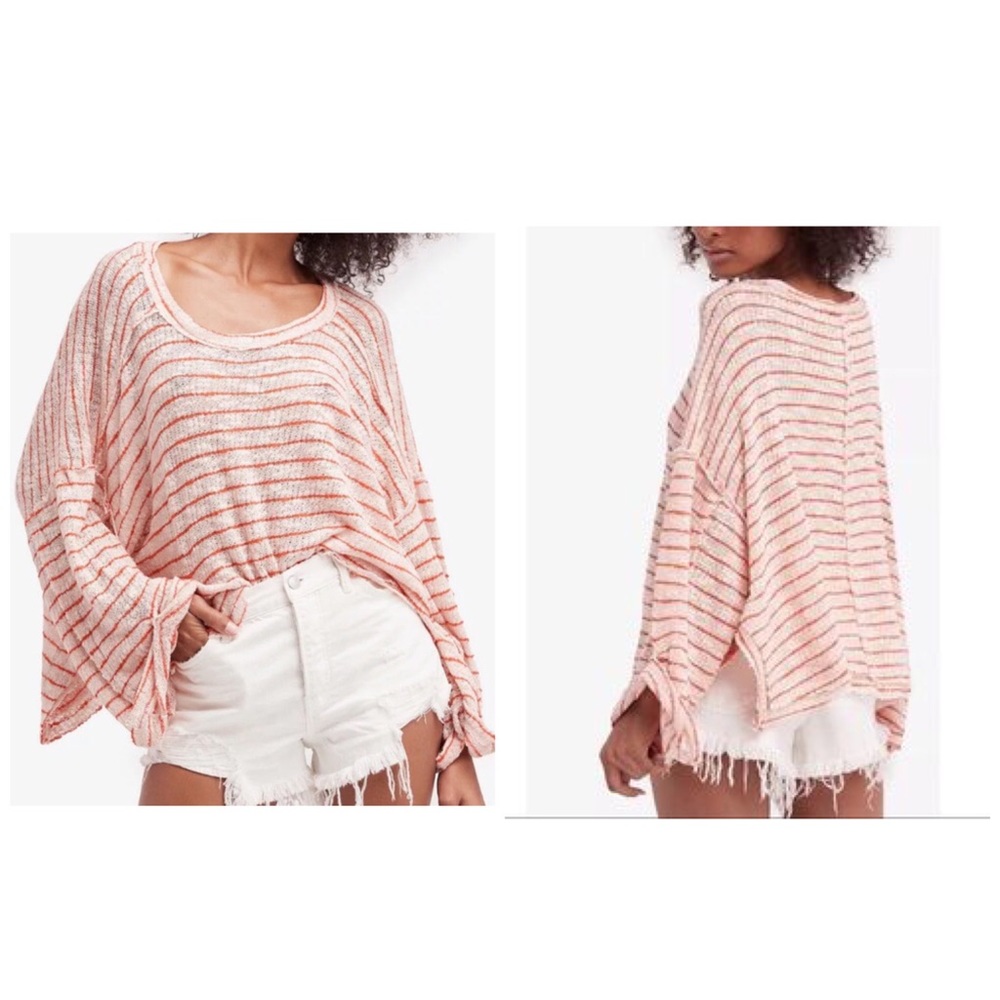 Free People Island Girl Hacci Stripe Tee